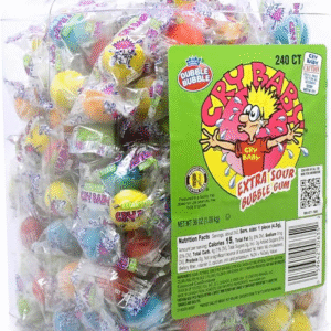 Concord Cry Baby Extra Sour Bubble Gum Jar 8/240